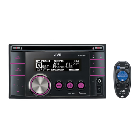 JVC KW-XR811 Installationsanleitung