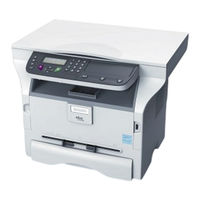 Ricoh Aficio SP1100S Betriebsanleitung