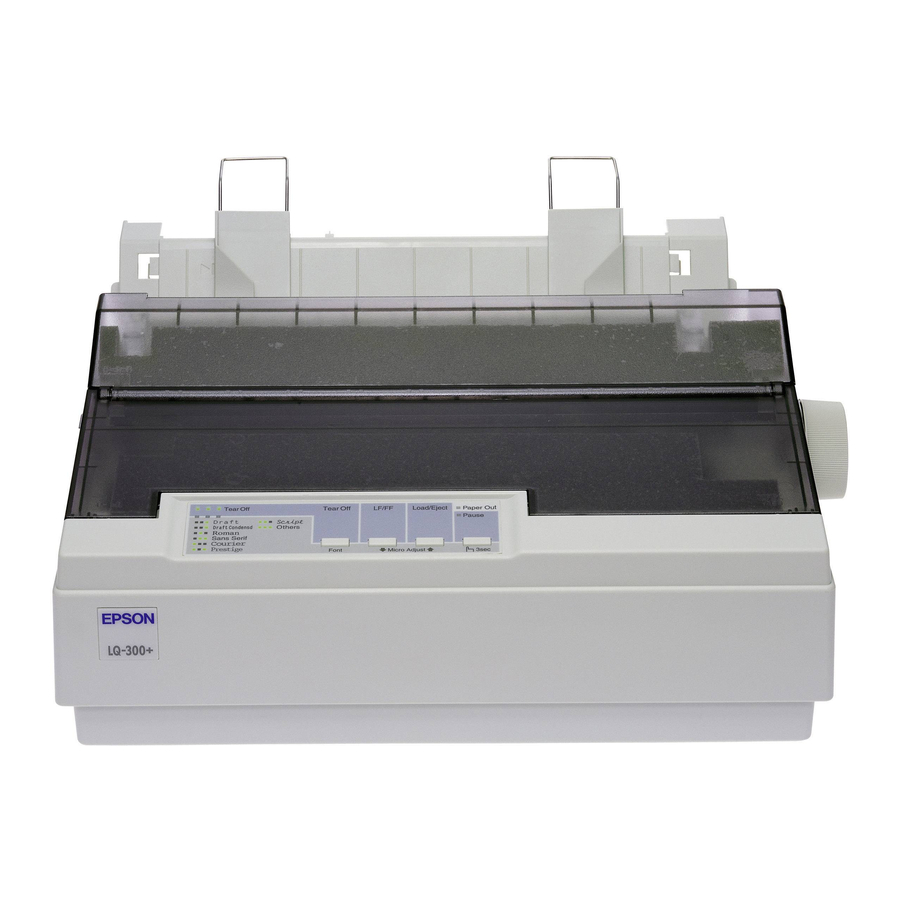 Epson LQ-300+ Bedienungsanleitung
