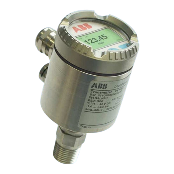 ABB 261G Serie Bedienungsanleitung