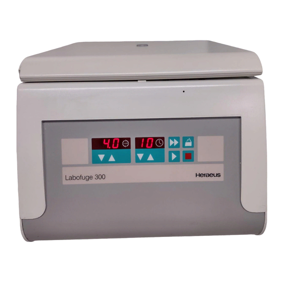 Heraeus Labofuge 300 Serviceanleitung