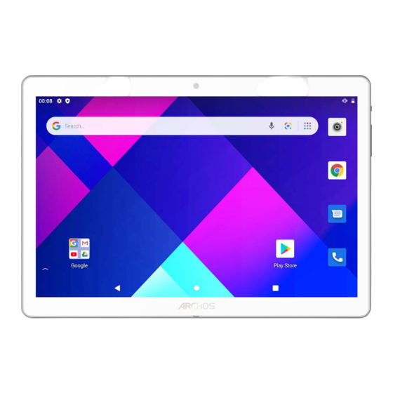 Archos T96 WiFi Schnellstartanleitung