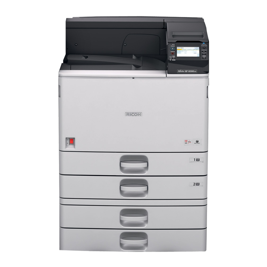 Ricoh Aficio SP 8300dn Anwenderanleitung