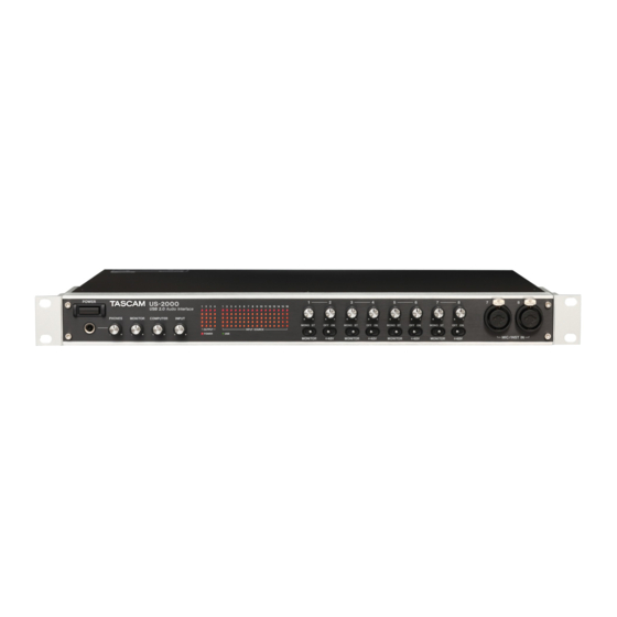 Tascam US-2000 Benutzerhandbuch