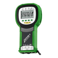 Gossen MetraWatt GEOHM C Bedienungsanleitung