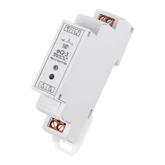 HomeMatic HM-LC-Dim1T-DR Installations- Und Bedienungsanleitung