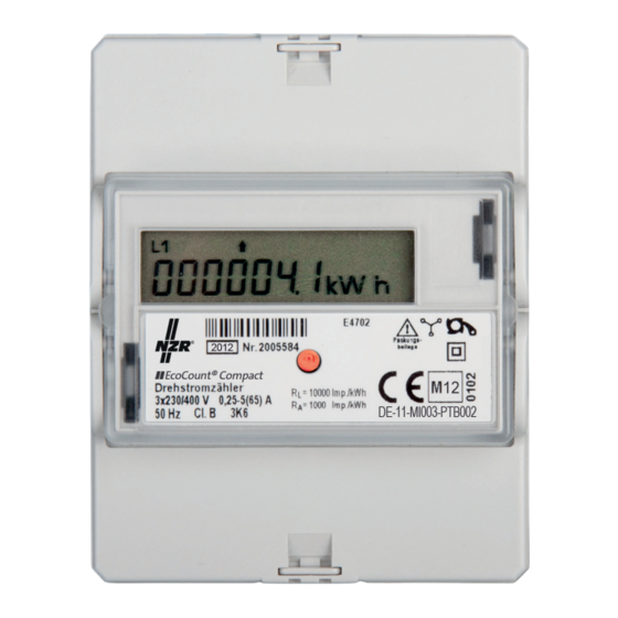 NZR EcoCount Compact Bedienungsanleitung