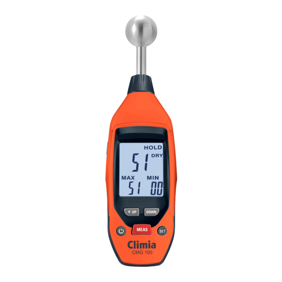 CLIMIA CMG 100 Bedienungsanleitung