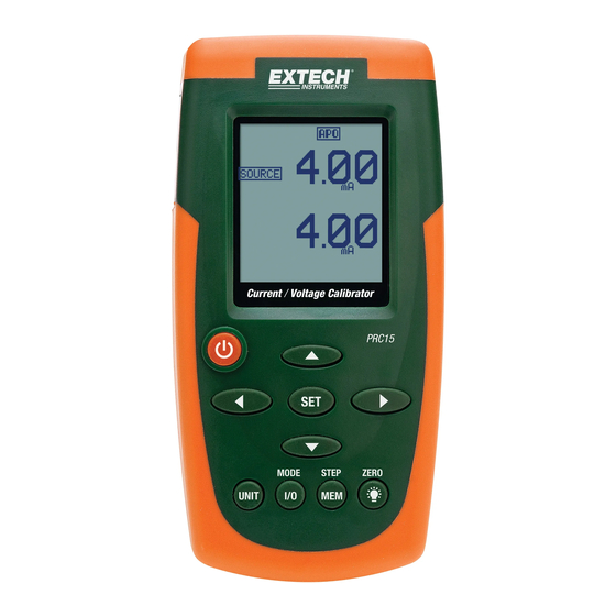 Extech Instruments PRC15 Benutzerhandbuch
