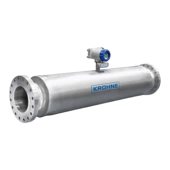 KROHNE OPTIMASS 2000 Handbuch