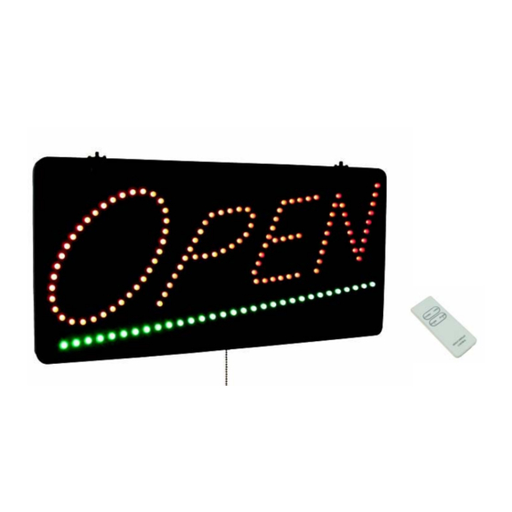 EuroLite LED Open Sign Bedienungsanleitung
