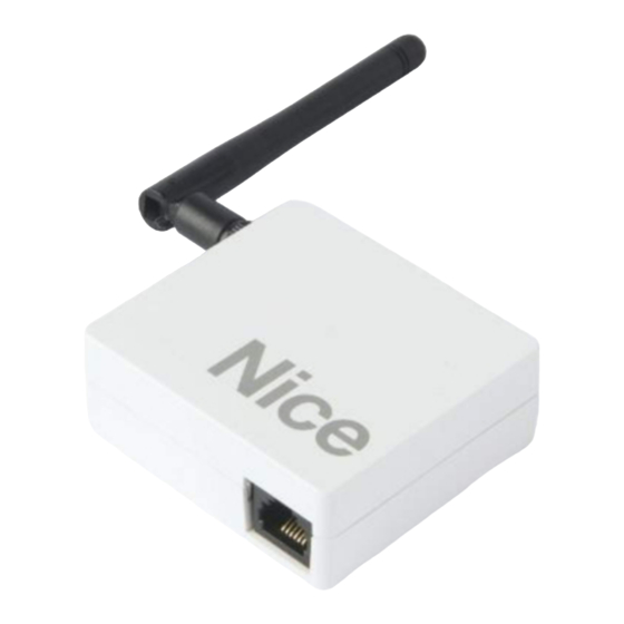 Nice IT4WIFI Installations- Und Bedienungsanleitung
