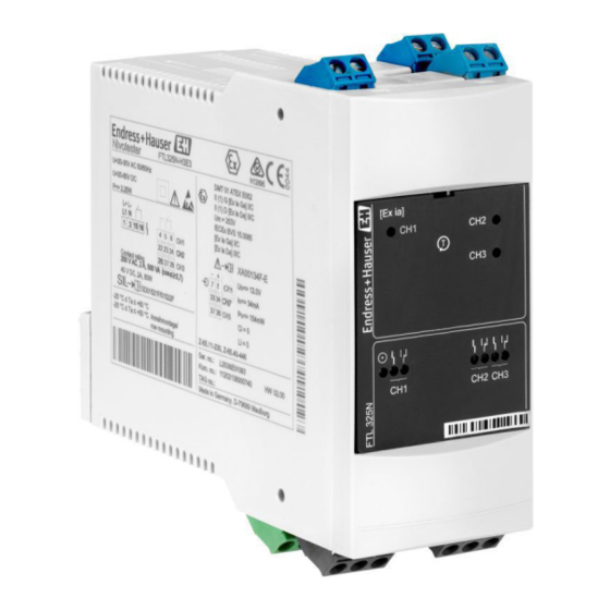 Endress+Hauser Nivotester FTL325N Bedienungsanleitung