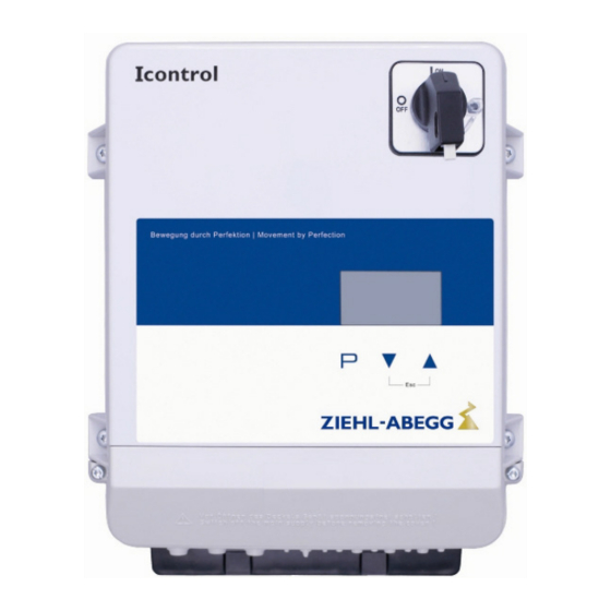 ZIEHL-ABEGG Icontrol Basic FSDM2.6A Betriebsanleitung