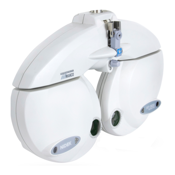 Nidek RT-5100 Bedienungsanleitung