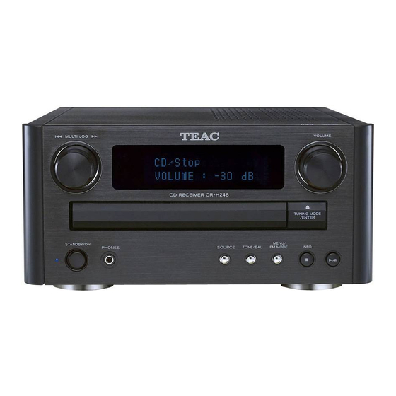 Teac CR-H248 Handbücher