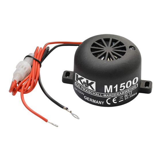 K&K M1500 Bedienungsanleitung