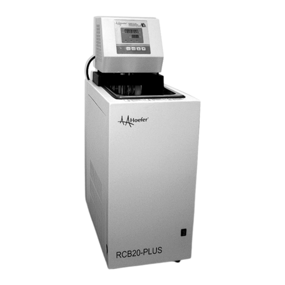 Hoefer RCB20-PLUS Betriebsanleitung