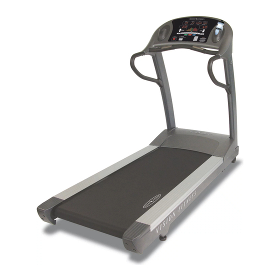 Vision Fitness T9800 Series Bedienungsanleitung