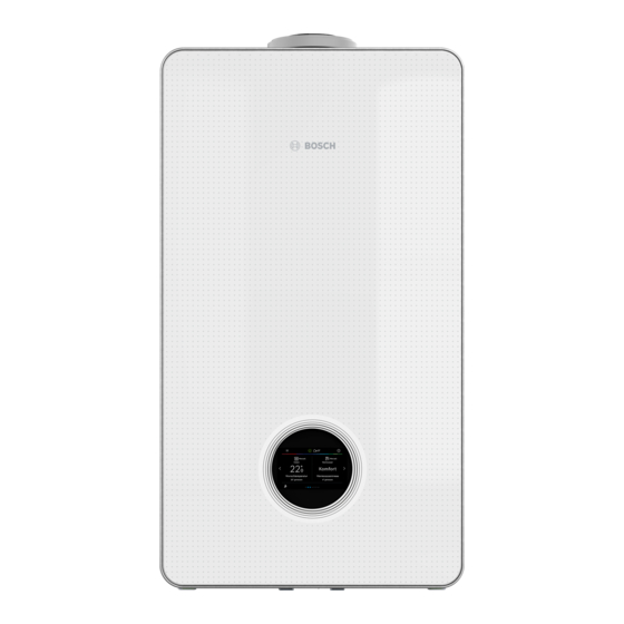 Bosch Condens 9800i W Installations- Und Wartungsanleitung Für Die Fachkraft