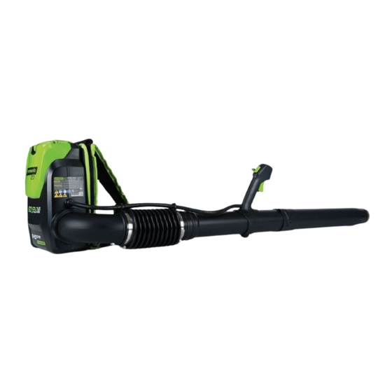 GreenWorks GD60BPB Bedienungshandbuch
