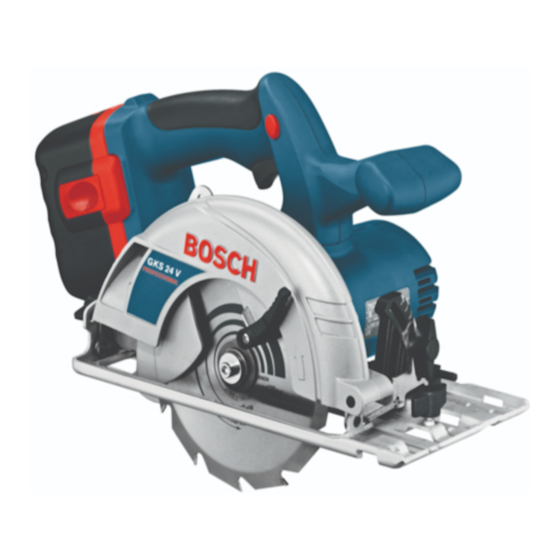 Bosch GKS 24 V PROFESSIONAL Bedienungsanleitung