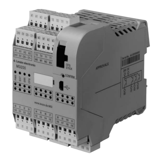 Leuze electronic MSI 200 Bedienungsanleitung