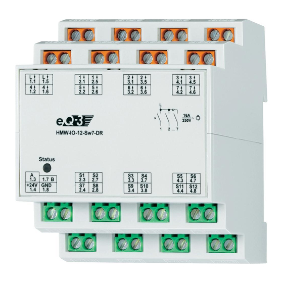 HomeMatic HMW-IO-12-Sw7-DR Installations- Und Bedienungsanleitung