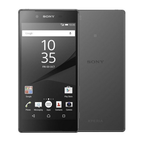 Sony Xperia Z5 Premium Bedienungsanleitung