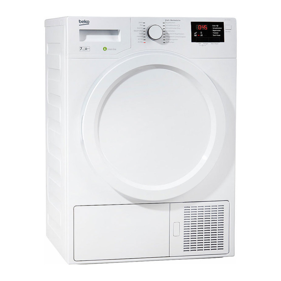 Beko DPY 7405 XHW3 Bedienungsanleitung
