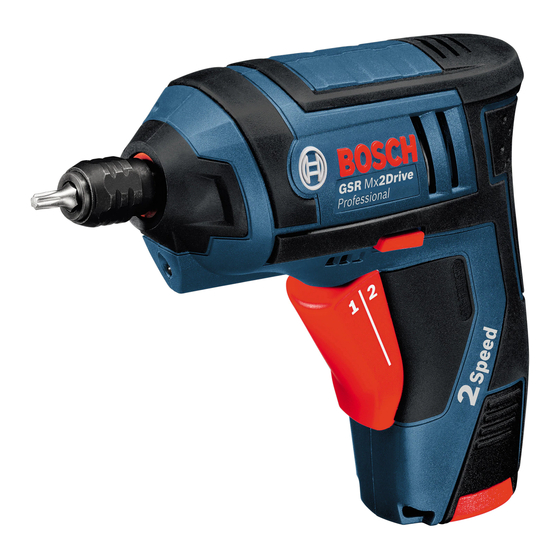 Bosch GSR Mx2Drive Professional Originalbetriebsanleitung
