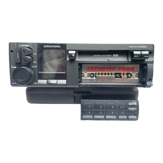 Grundig WKC 1670 VD Betriebsanleitung
