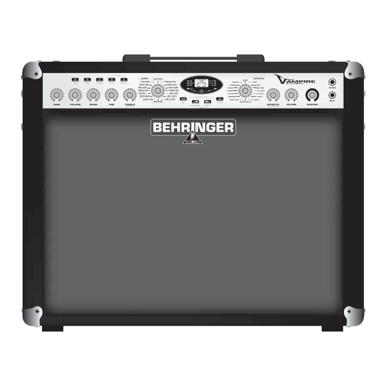 Behringer V-AMPIRE Bedienungsanleitung
