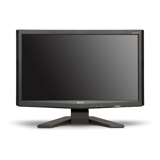 Acer X233H Bedienungsanleitung