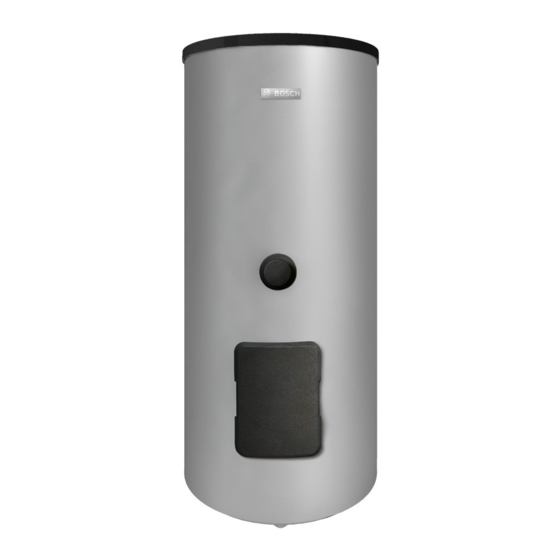 Bosch Stora Installations- Und Wartungsanleitung