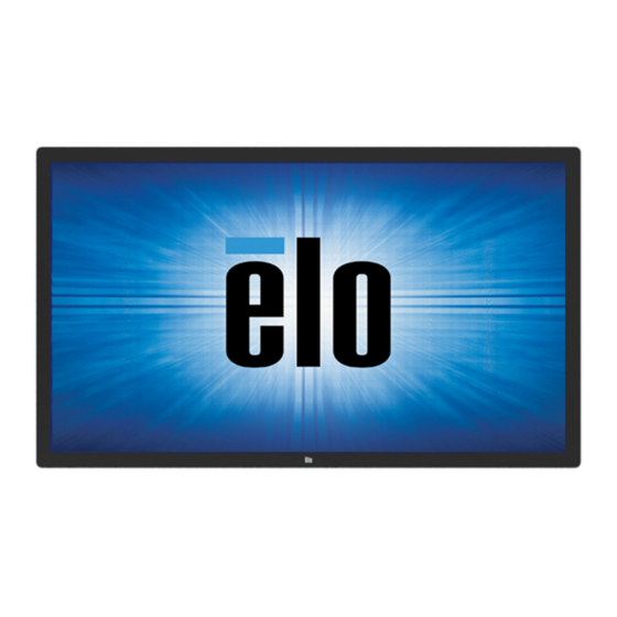 Elo Touch Solutions ET6553L Bedienungsanleitung