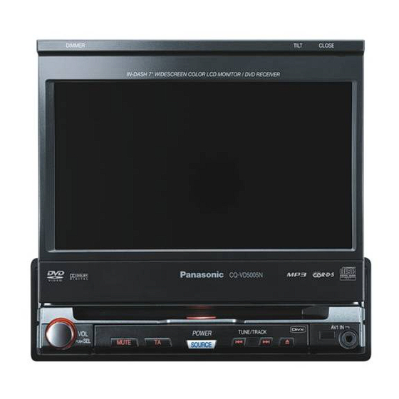 Panasonic CQ-VD5005N Bedienungsanleitung