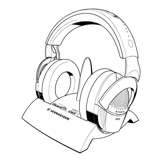 Sennheiser RS 65 Gebrauchsanleitung