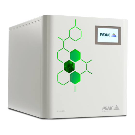Peak Scientific Precision Hydrogen 1200cc Benutzerhandbuch