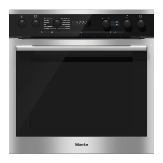 Miele H6166E Gebrauchs- Und Montageanweisung