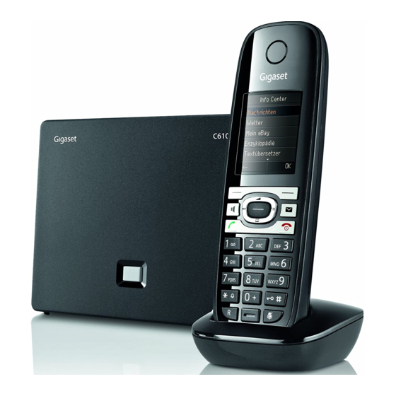 Gigaset C610 IP Bedienungsanleitung