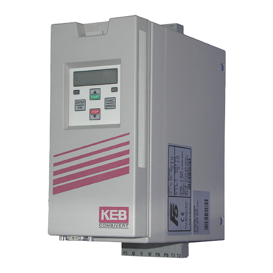 KEB COMBIVERT F5 SERVO Installationsanleitung