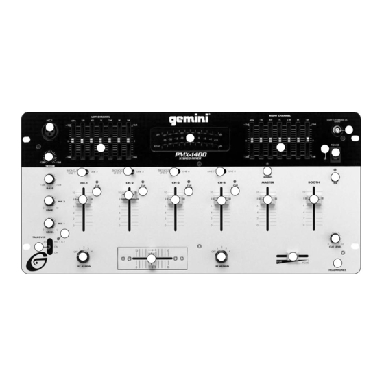 Gemini PMX-1400 Bedienungshandbuch