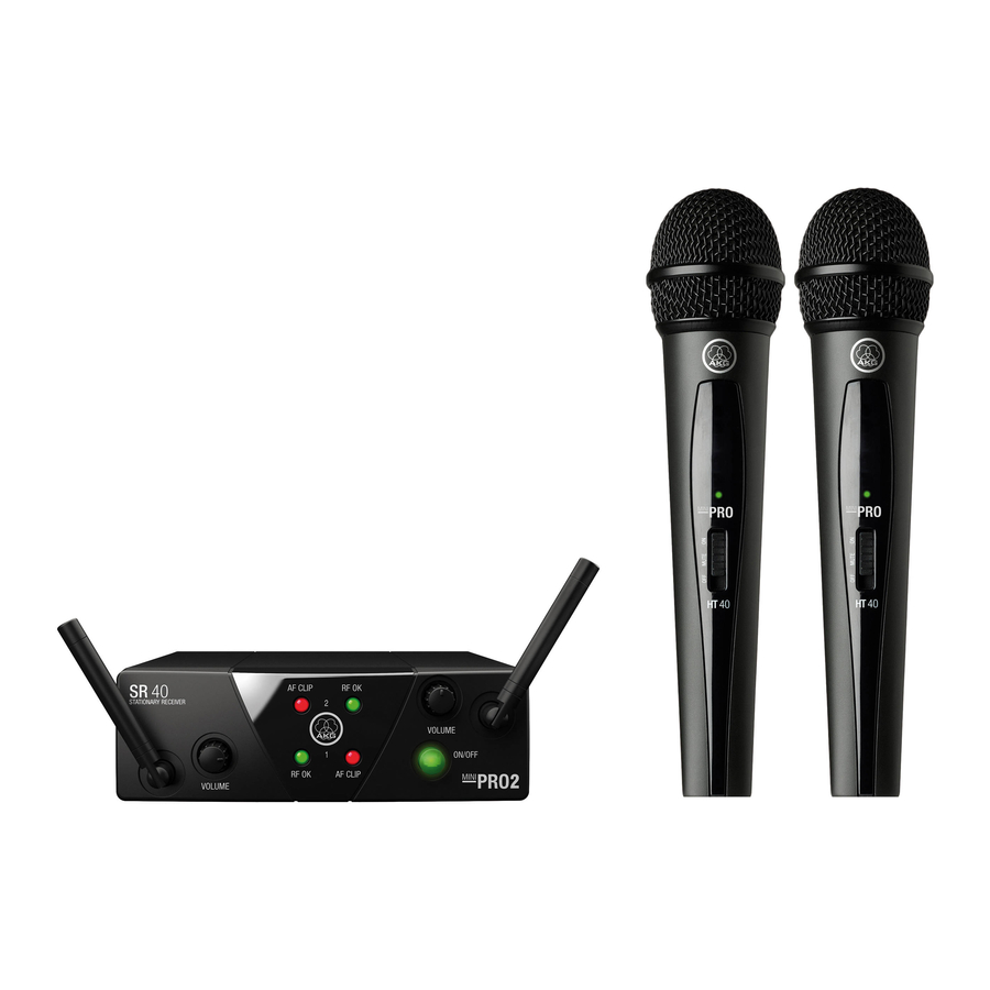 AKG WMS 40 Bedienungsanleitung