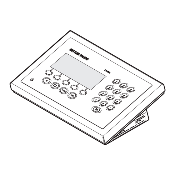 Mettler Toledo ICS4 6x-Serie Kurzanleitung