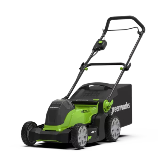 GreenWorks G48LM41 Bedienungshandbuch