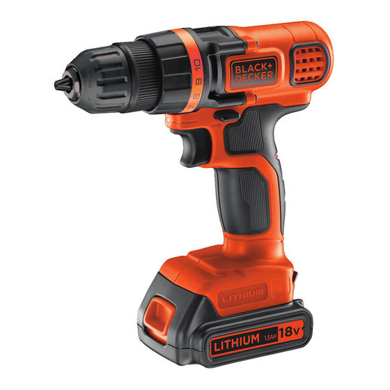 Black & Decker BDCDD18 Bedienungsanleitung