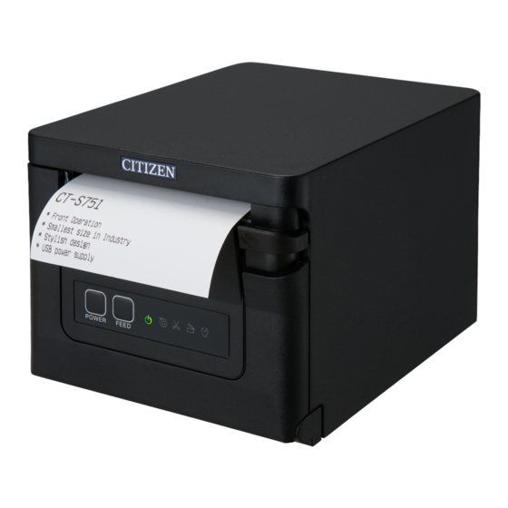 Citizen CT-S751 Handbücher