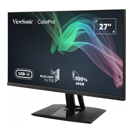 ViewSonic ColorPro VP2756-4K Bedienungsanleitung