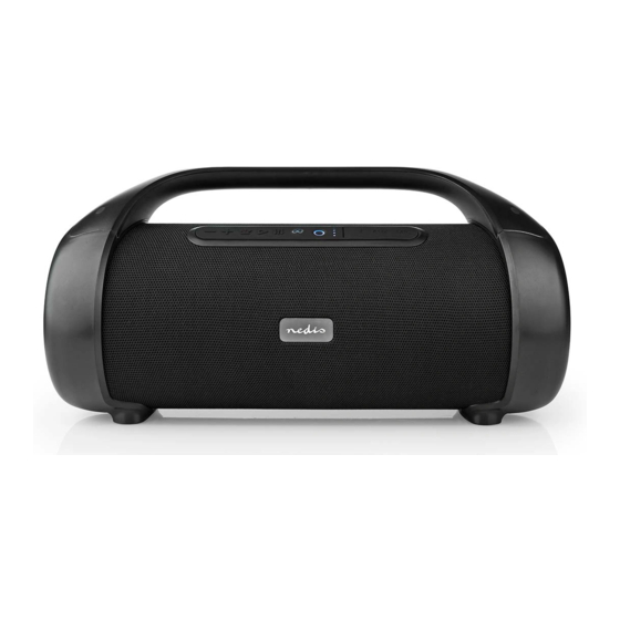 nedis SPBB340BK Kurzanleitung